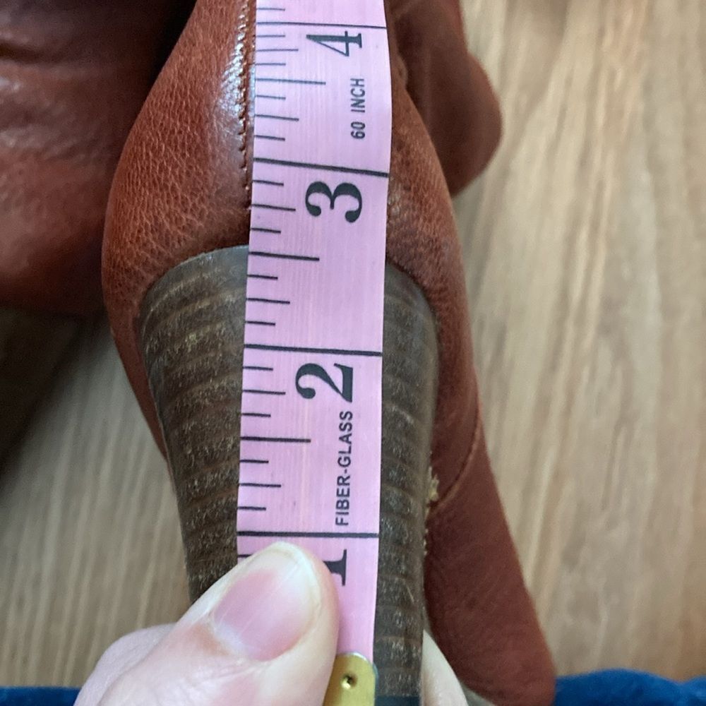 Frye Pull On Calf Length Brown Boots Sz 7 - Picture 12 of 16